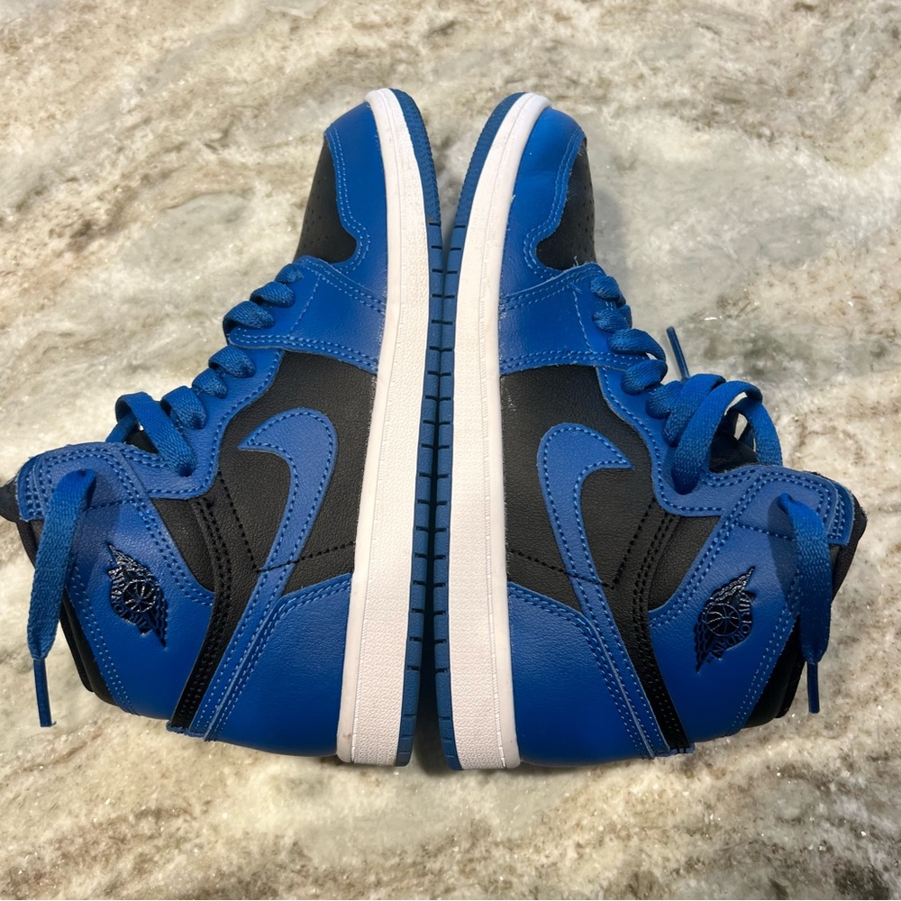 Preschool Boys Air Jordan 1 Retro High Top OG - Dark Marina Blue - Size 3